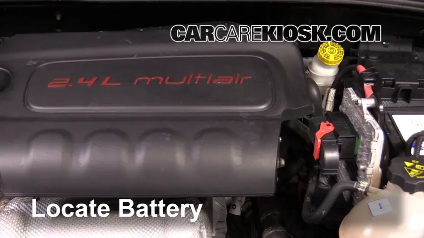 2016 Fiat 500X Easy 2.4L 4 Cyl. Batterie Changement